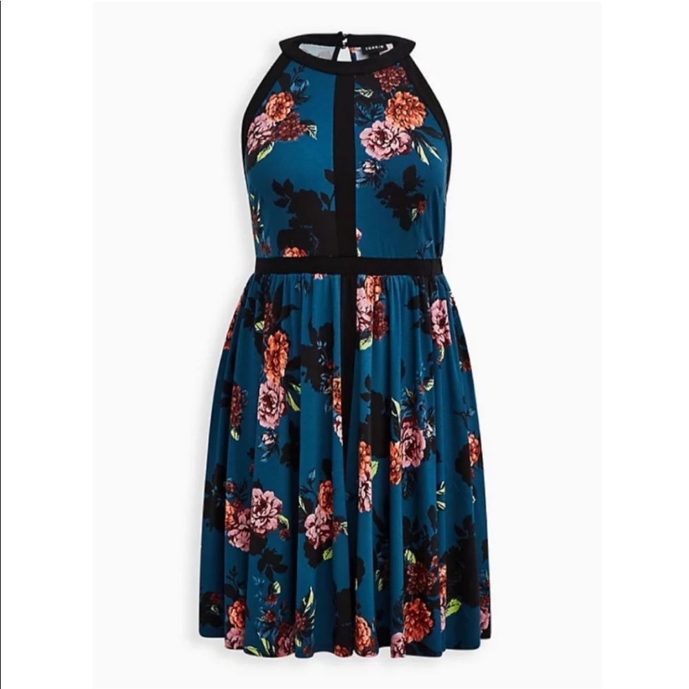 Torrid Size 1 Floral Skater Dress